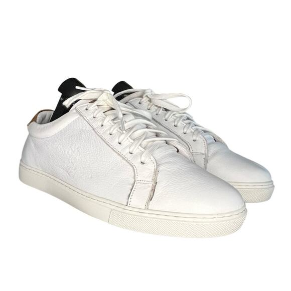 ***SOLD*** Mens Allen Edmonds Courtside Signature Leather Sneaker Size 7.5 White - Picture 3 of 6